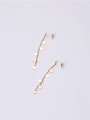 thumb Titanium With Gold Plated Simplistic Heart Drop Earrings 3