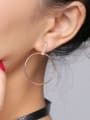 thumb Fashion Rose Gold Plated Titanium Drop Earrings 2
