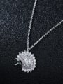 thumb 925 Sterling Silver With Platinum Plated Cute Animal Hedgehog Necklaces 1