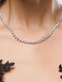 thumb Copper With Platinum Plated Classic Heart Wedding Necklaces 3