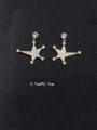 thumb Copper With Cubic Zirconia Luxury Star Stud Earrings 2