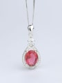 thumb Red Oval Pendant 0