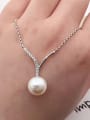 thumb Freshwater Pearl V shaped Necklace 1