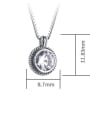 thumb 925 Sterling Silver With Cubic Zirconia  Vintage Round Necklaces 2