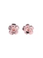 thumb Copper Alloy Rose Gold Plated Ethnic style Flower stud Earring 0