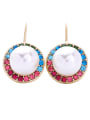 thumb Fashion Artificial Pearls Round Ear Hook 0