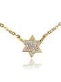 thumb Couples All-match 18K Gold Plated Star Shaped Zircon Necklace 0