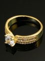 thumb Gold Plated AAA Zircons Wedding Ring 2