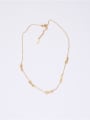 thumb Titanium With Gold Plated Simplistic Monogrammed Necklaces 3