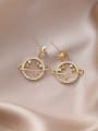 thumb Alloy With Gold Plated Simplistic Planet  Drop Earrings 1