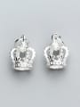 thumb 925 Sterling Silver With Silver Plated Cute Crown Charms 0