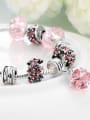 thumb Fashion Pink Glass Beads Zircon Bracelet 2