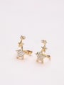 thumb Women Gold Plated Star Shaped Earrings 1
