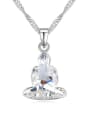 thumb Simple austrian Crystal Pendant Platinum Plated Alloy Necklace 2