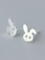 thumb S925 Silver Lovely Little Rabbit stud Earring 0