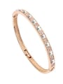 thumb Simple Shiny austrian Crystals Alloy Rose Gold Plated Bangle 3