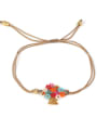 thumb Colorful Flower Accessories Woven Rope Bracelet 0