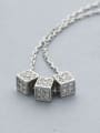 thumb Simply Square Zircon Necklace 0