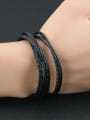 thumb Classical Woven Artificial Leather Multi-band Bracelet 1