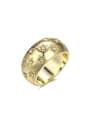 thumb Fashionable Gold Plated Star Shaped Rhinestones Ring 0