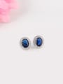 thumb Europe and the United States Dove Egg Shaped Zircon Gorgeous And Fashion stud Earring 2