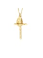 thumb Stainless Steel With Gold Plated Vintage Cross Necklaces 0
