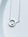 thumb Lovely Round Shaped S925 Silver Women Necklace 0