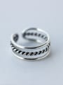 thumb S925 silver multi twist opening Stacking Ring 0