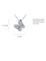 thumb 925 Sterling Silver With Platinum Plated Simplistic Butterfly Necklaces 4