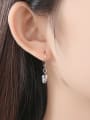 thumb Copper With Platinum Plated Vintage Skull Drop Earrings 1