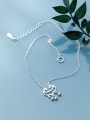 thumb 925 Sterling Silver With Platinum Plated Personality Locket Anklets 3