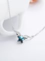 thumb Micro Pave Angel Wings Star Crystal Necklace 3