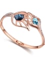 thumb Fashion Rose Gold Plated austrian Crystals Hollow Alloy Bangle 1