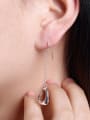 thumb Simple Hollow Heart shaped Drop Earrings 1