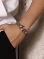 thumb Delicate Anchor Shaped Artificial Leather Bracelet 2