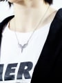 thumb Copper With White Gold Plated Fashion Angel wing Necklaces 1