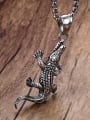 thumb Exquisite Crocodile Shaped Stainless Steel Pendant 1