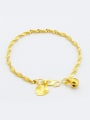 thumb Women Elegant Water Wave Design 24K Gold Plated Bracelet 0