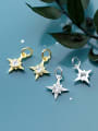 thumb 925 Sterling Silver With  Cubic Zirconia  Simplistic Star Pendants 1