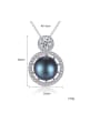 thumb Sterling silver micro-inlay 3A zircon natural freshwater pearl boutique necklace 3