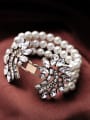 thumb Graceful Multi-layer Artificial Pearl Alloy Bracelet 2