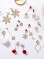 thumb Alloy With Gold Plated Christmas snowflakes  Earrings 0
