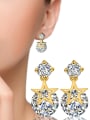 thumb Elegant Exquisite Star Zircons Fashion Drop Earrings 1