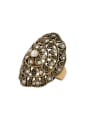 thumb Bohemia style Retro Rhinestones Hollow Alloy Ring 0