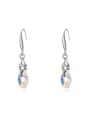 thumb Simple Eight-shaped austrian Crystals Alloy Earrings 1