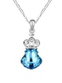 thumb Simple Little Crown Shell-shaped austrian Crystal Alloy Necklace 3