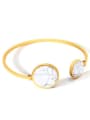 thumb Stainless Steel With Minimalist style marble Bangles 2