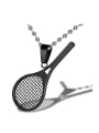 thumb Personalized Tennis Racket Pendant Titanium Men Necklace 2
