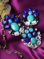 thumb Retro Noble and Elegant Artificial Gemstones Alloy Necklace 3