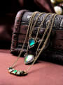 thumb Exquisite Luxury Artificial Stones Multilayer Alloy Necklace 3